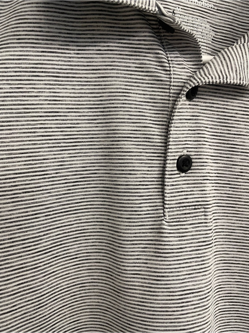 all in motion Gray and White Striped Polo Shirt - Picture 2 of 3